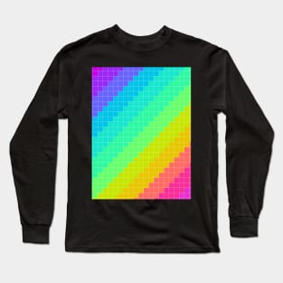 rainbow pixel Long Sleeve T-Shirt